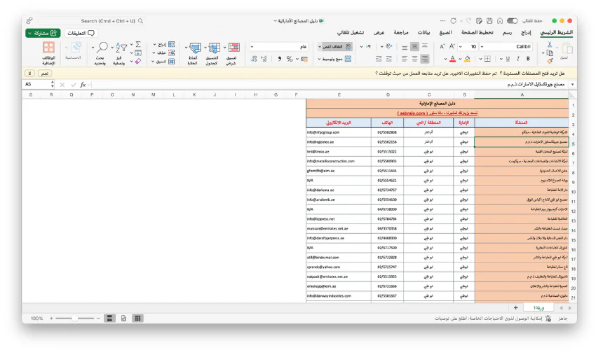 دليل المصانع الإماراتية – يحتوي على أكثر من 3500 مصنع في جميع إمارات الدولة